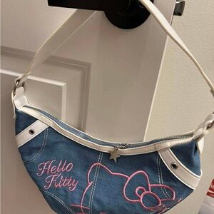 Hello Kitty Blue and White Shoulder Bag